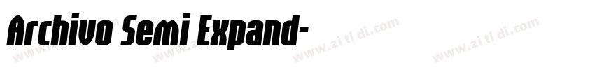 Archivo Semi Expand字体转换